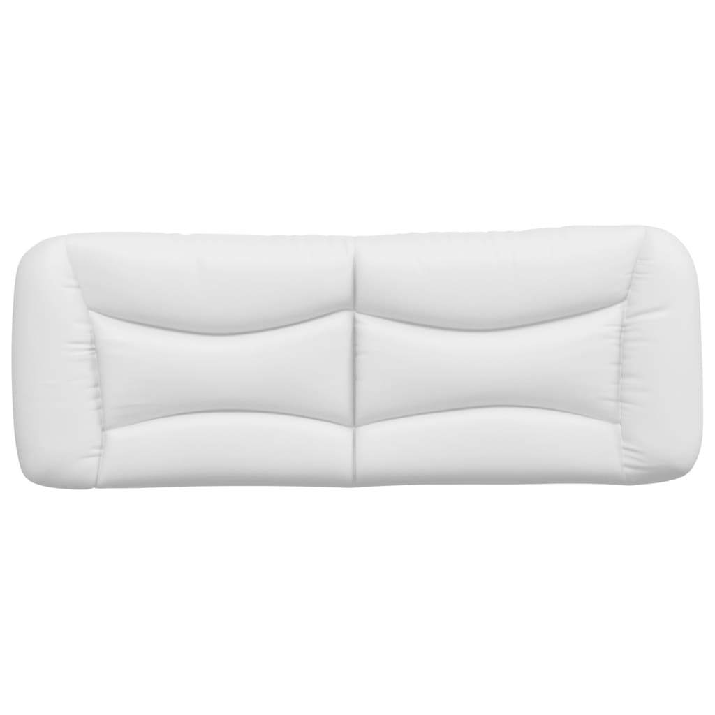 Headboard Cushion "Hvar" White 53.9" Faux Leather