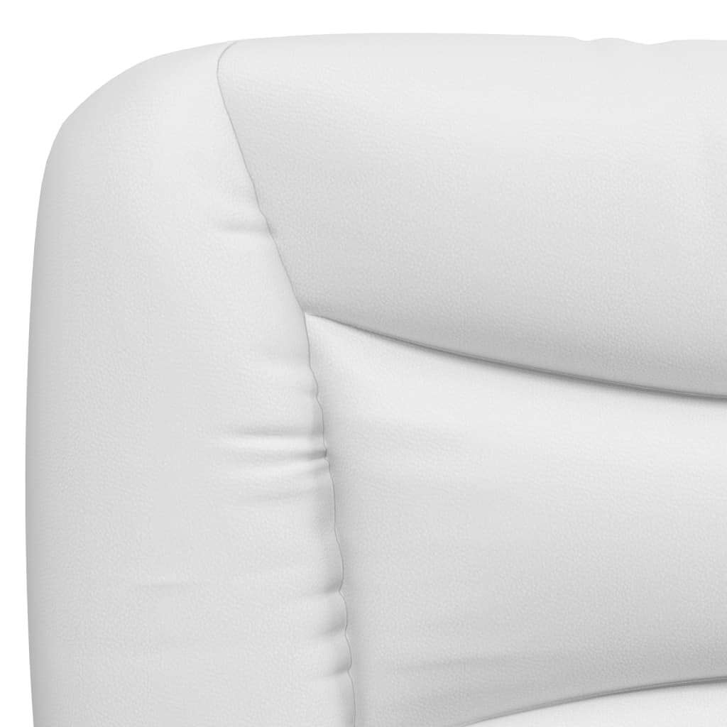 Headboard Cushion "Hvar" White 53.9" Faux Leather