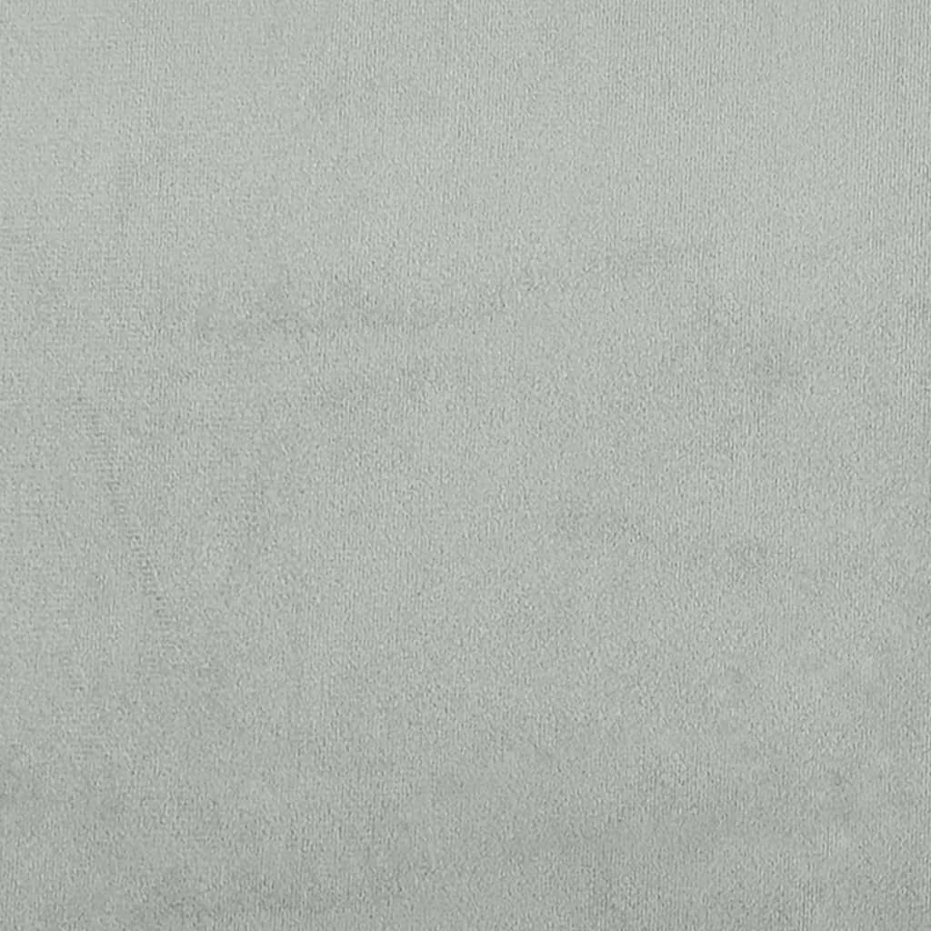 Headboard Cushion Light Gray 53.9" Velvet