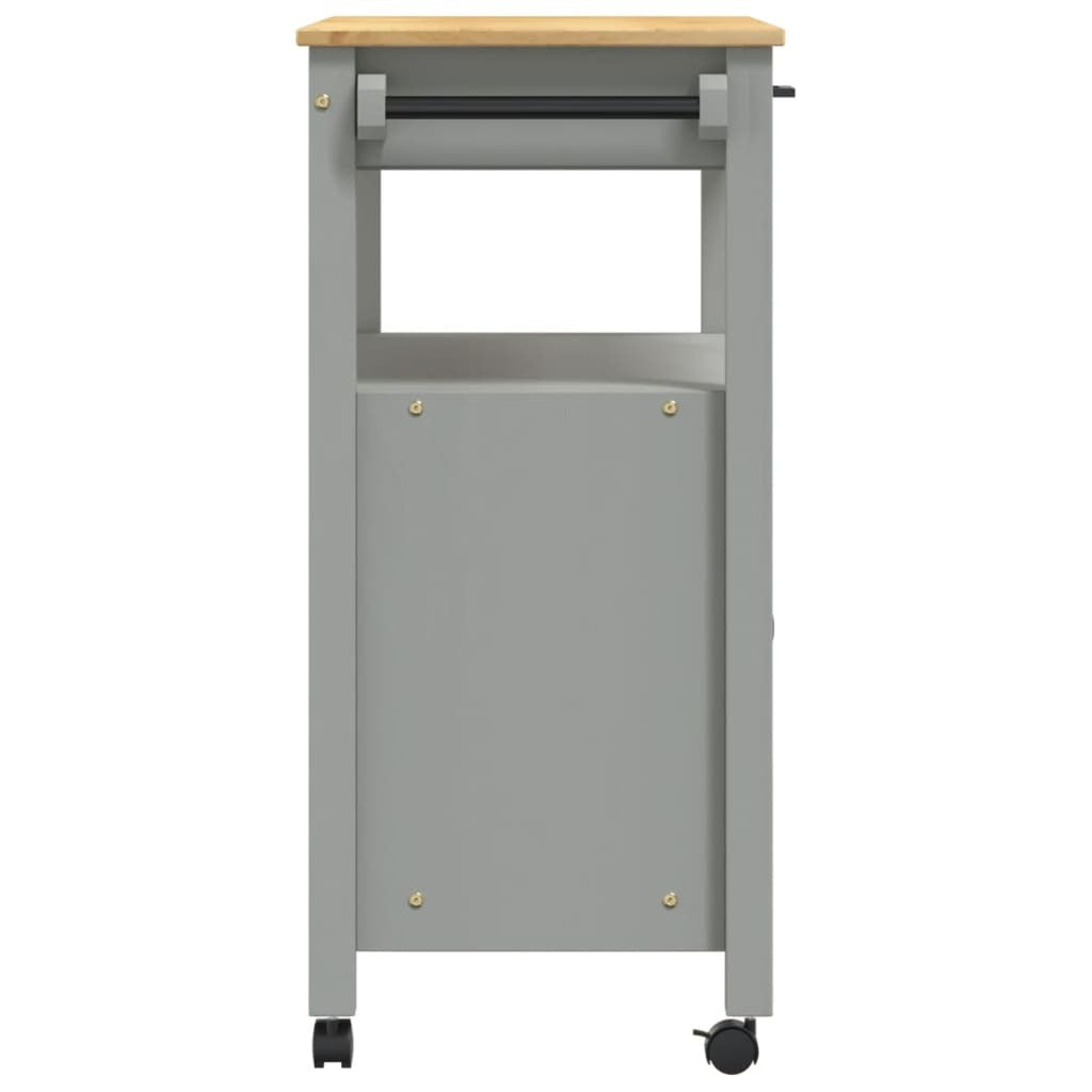 Kitchen Trolley MONZA 33.1"x15.7"x34.8" Solid Wood Pine