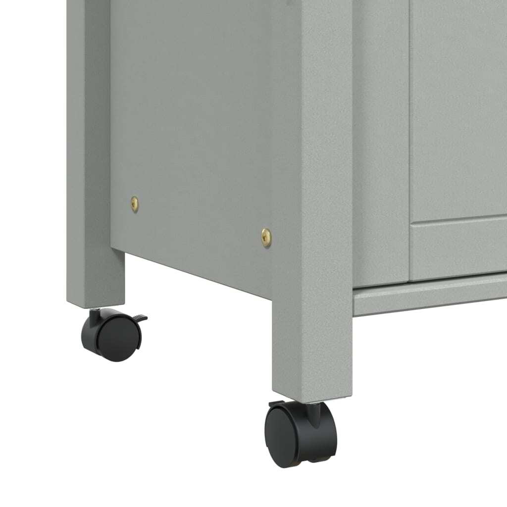 Kitchen Trolley MONZA 33.1"x15.7"x34.8" Solid Wood Pine