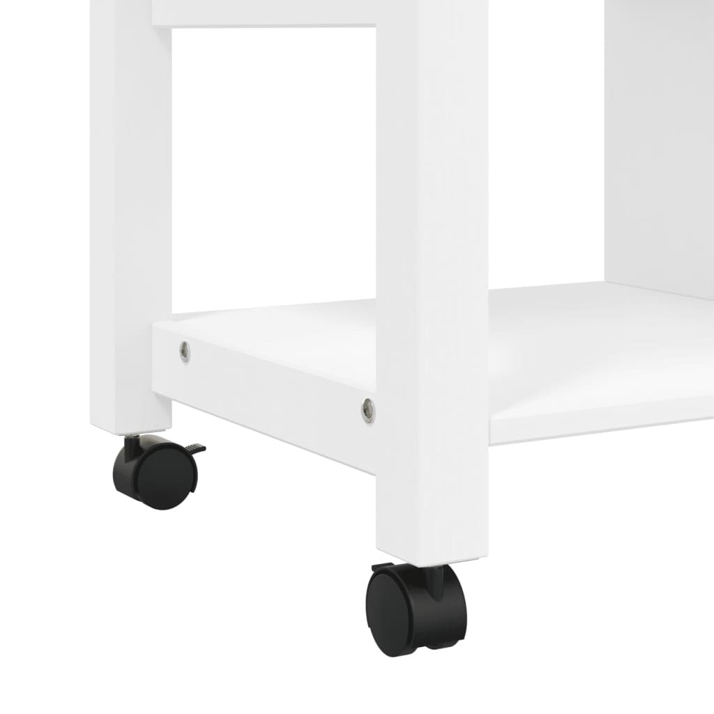 Kitchen Trolley MONZA 33.1"x15.7"x34.8" Solid Wood Pine