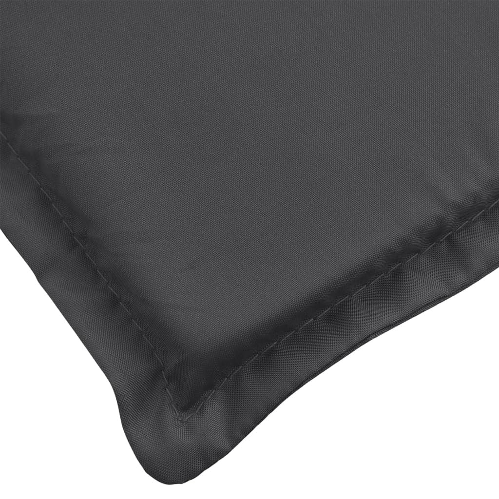 Highback Chair Cushions 6 pcs Melange Anthracite 47.2"x19.7"x1.6" Fabric