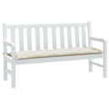 Garden Bench Cushion Melange Cream 59.1"x19.7"x2.8" Fabric