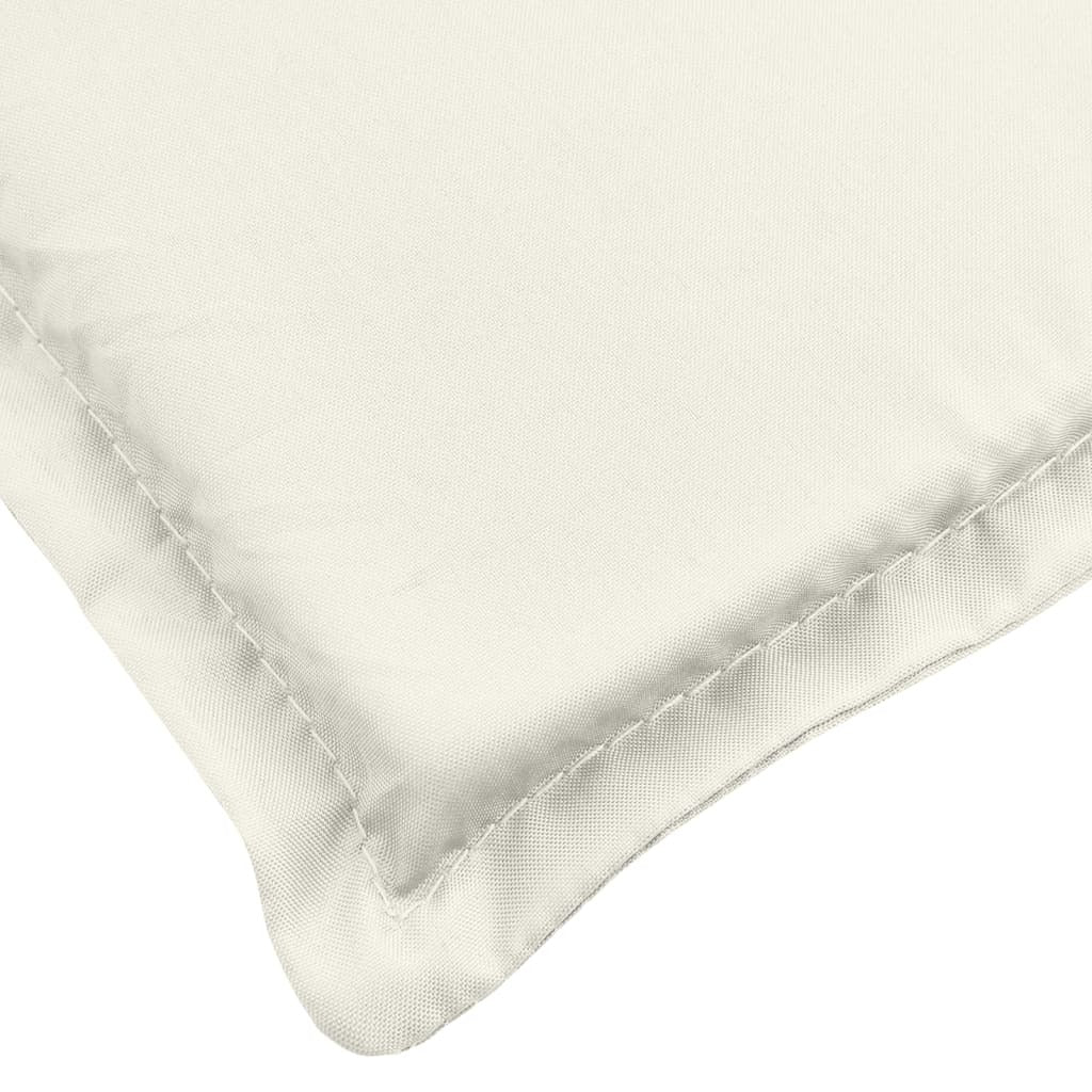Garden Bench Cushion Melange Cream 59.1"x19.7"x2.8" Fabric