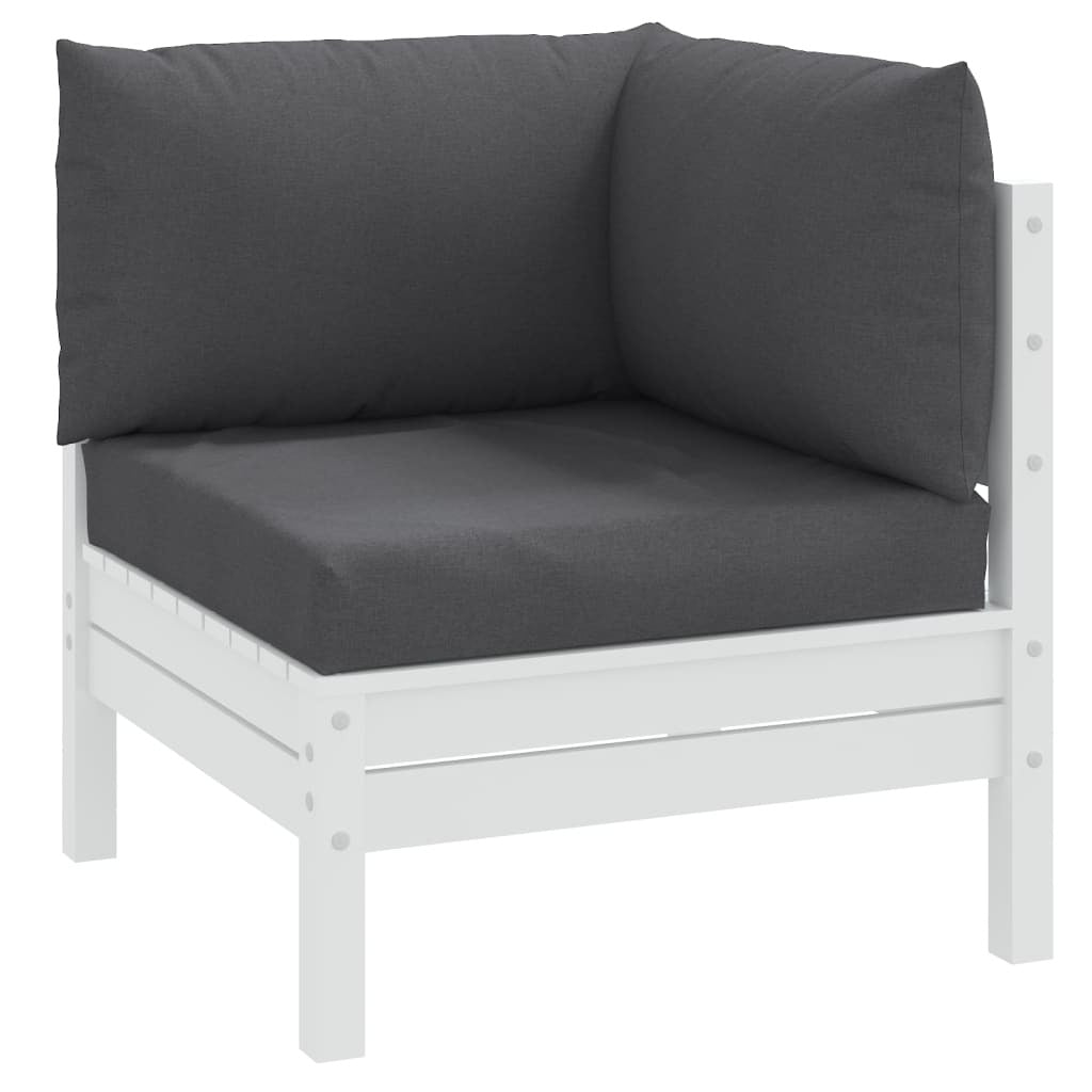 Pallet Cushions 3 pcs Melange Anthracite Fabric