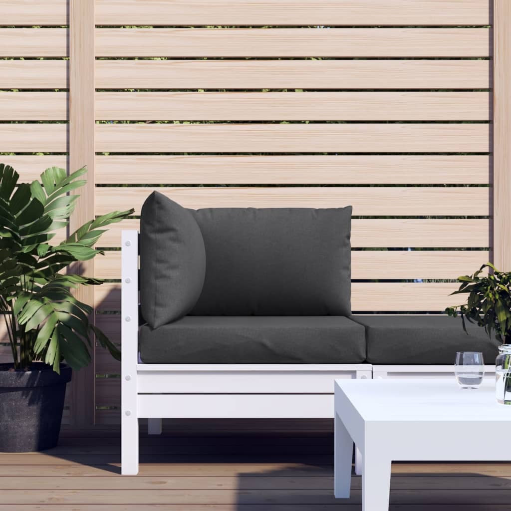 Pallet Cushions 3 pcs Melange Anthracite Fabric