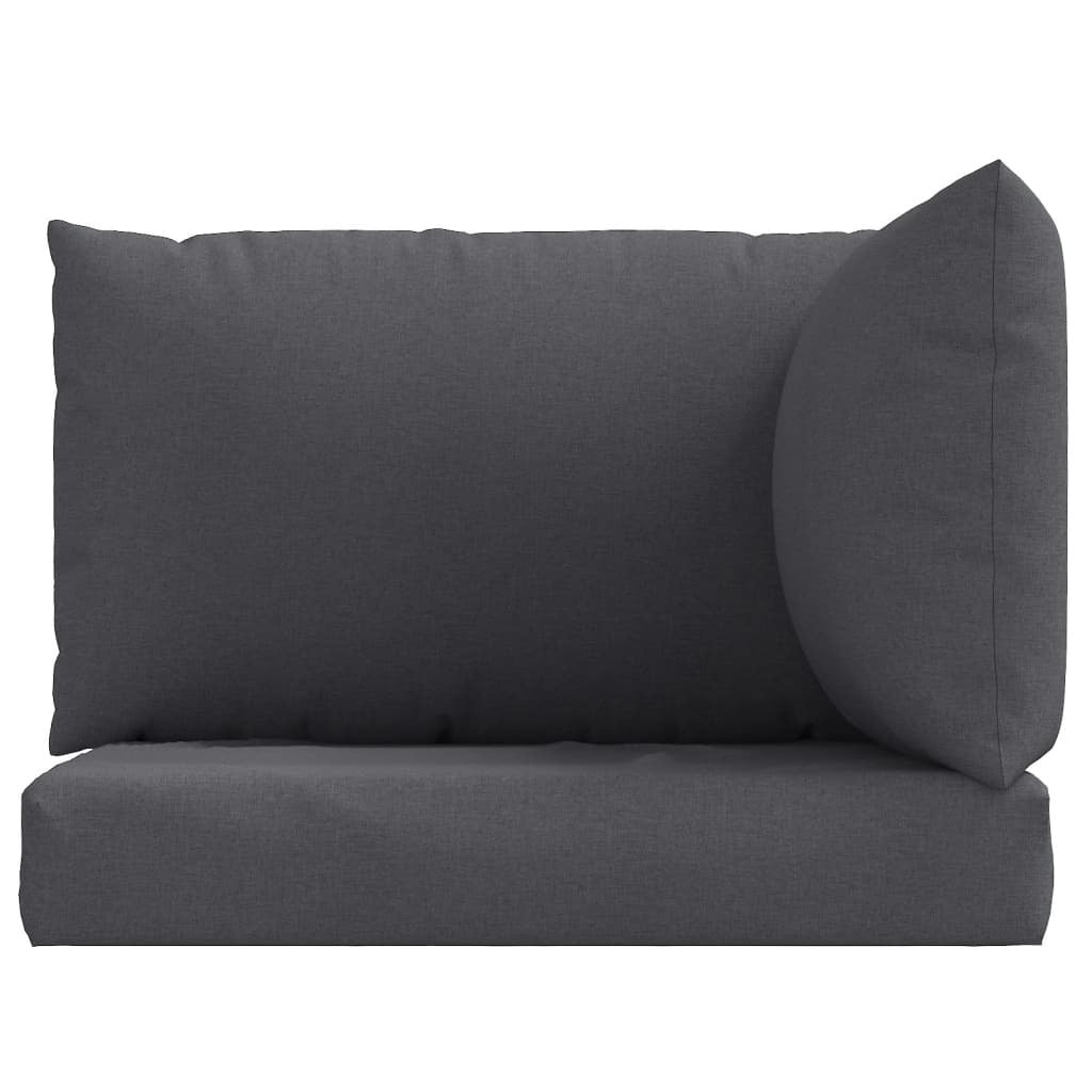 Pallet Cushions 3 pcs Melange Anthracite Fabric