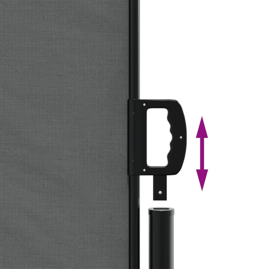 Retractable Side Awning Anthracite 55.1"x236.2