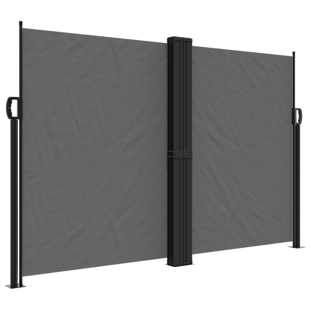 Retractable Side Awning Anthracite 63"x472.4