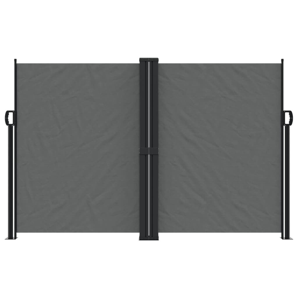 Retractable Side Awning Anthracite 63"x472.4