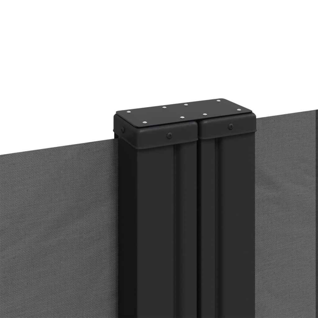 Retractable Side Awning Anthracite 63"x472.4