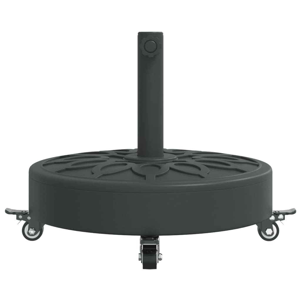Parasol Base with Wheels for 1.5"/1.9" Poles 59.5 lb Round