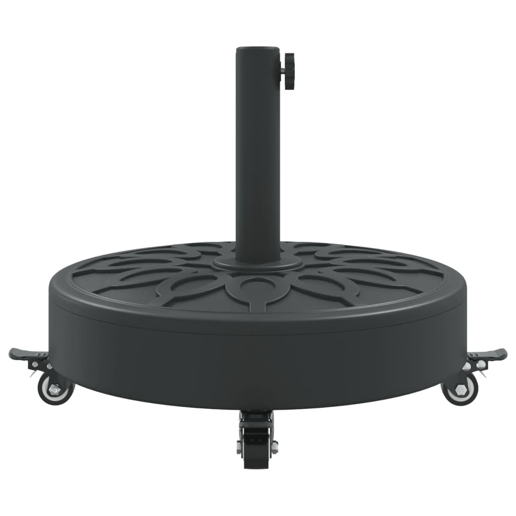 Parasol Base with Wheels for 1.5"/1.9" Poles 59.5 lb Round