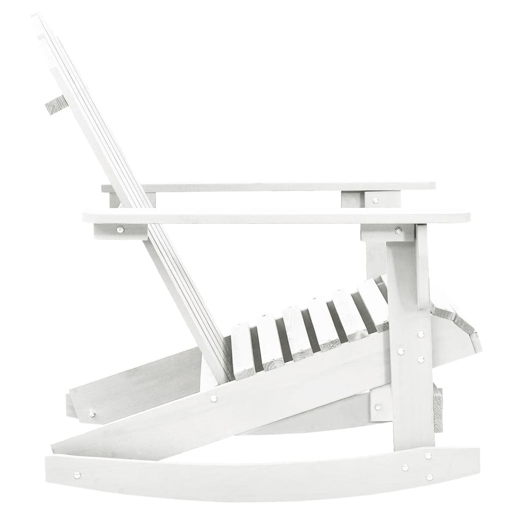 Patio Rocking Chair Wood White