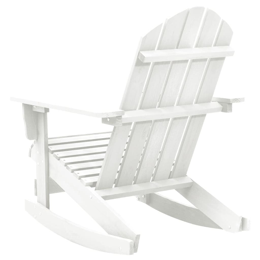Patio Rocking Chair Wood White