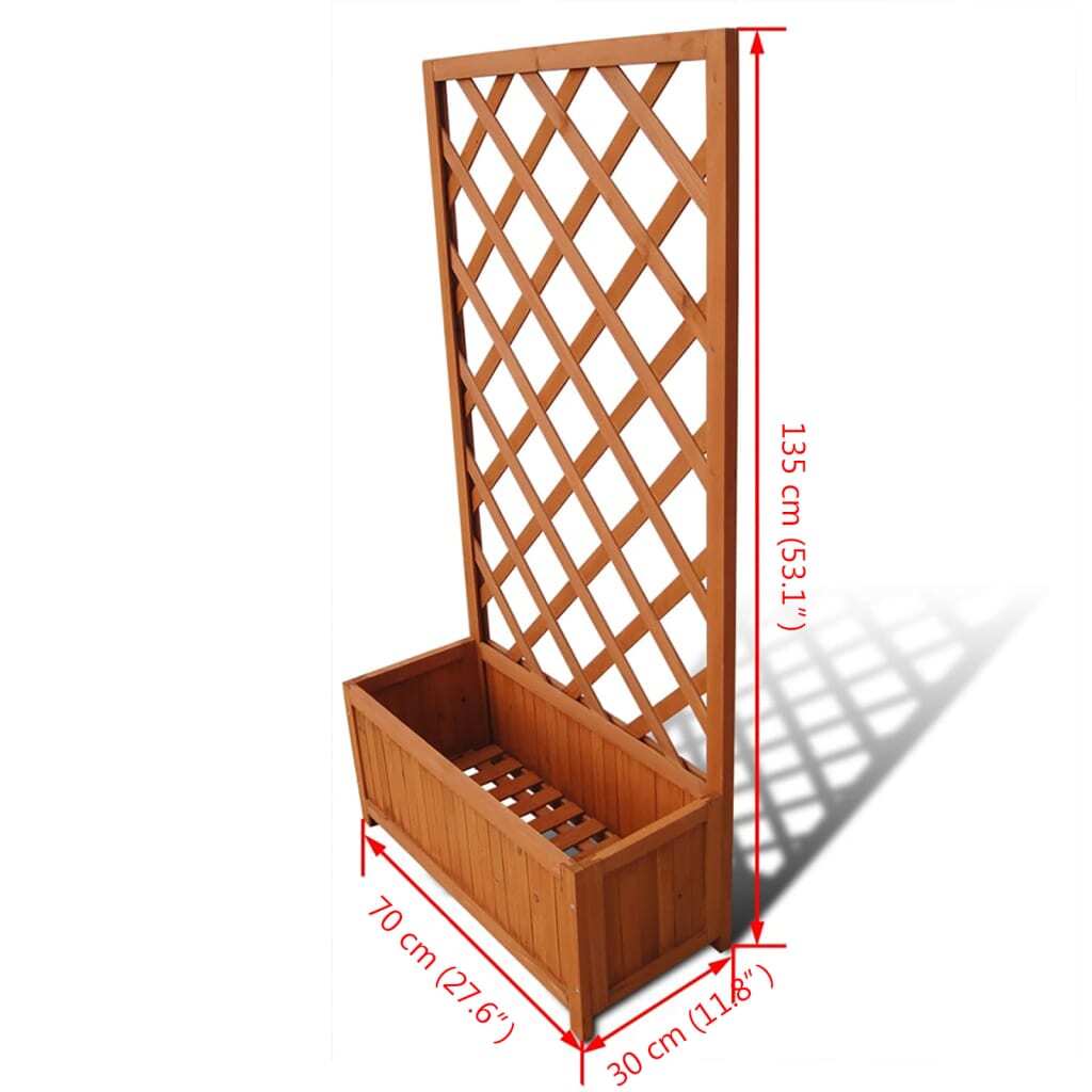 Trellis Planter 2'4" x 11.8"  x 4'5