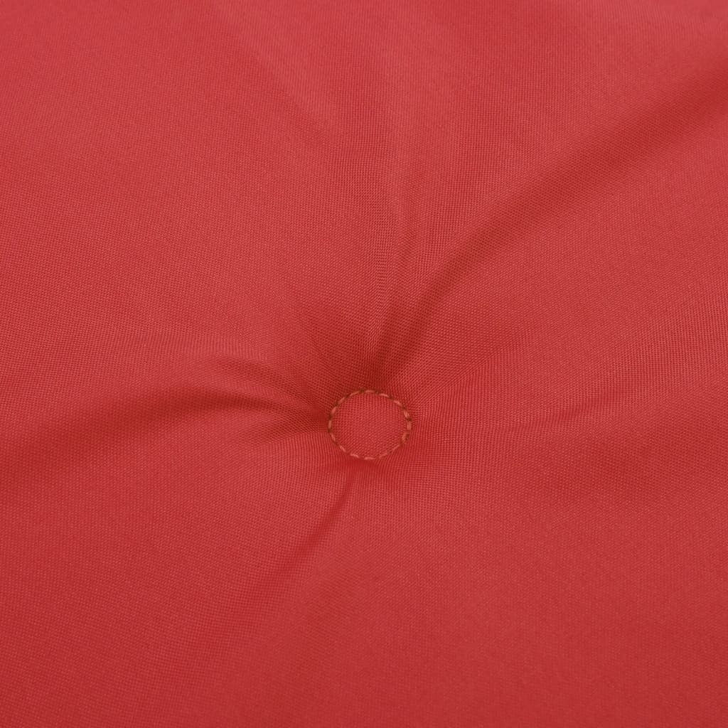 Garden Highback Chair Cushions 4 pcs Red 47.2"x19.7"x1.2" Fabric