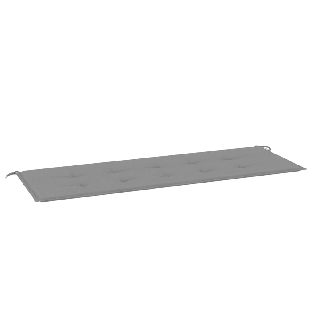 Garden Bench Cushion Gray 59.1"x19.7"x1.6" Oxford Fabric