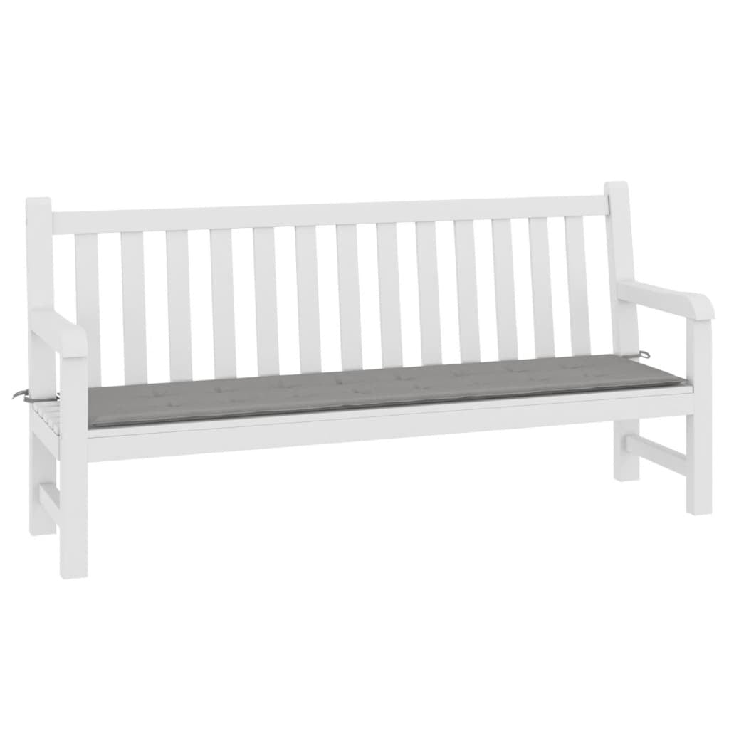 Garden Bench Cushion Gray 59.1"x19.7"x1.6" Oxford Fabric