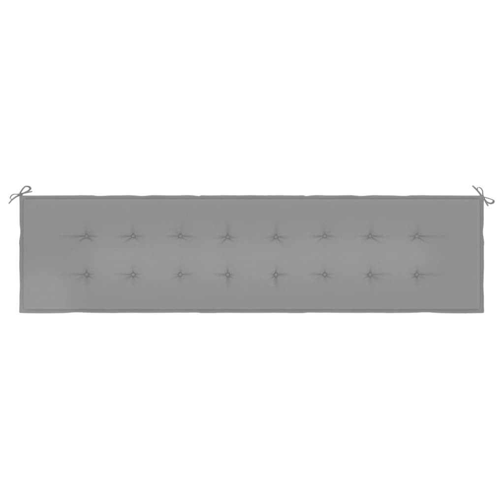 Garden Bench Cushion Gray 59.1"x19.7"x1.6" Oxford Fabric