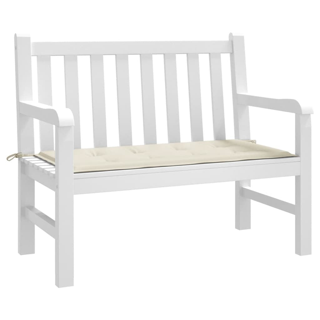 Garden Bench Cushion Cream 47.2"x19.7"x1.2" Oxford Fabric