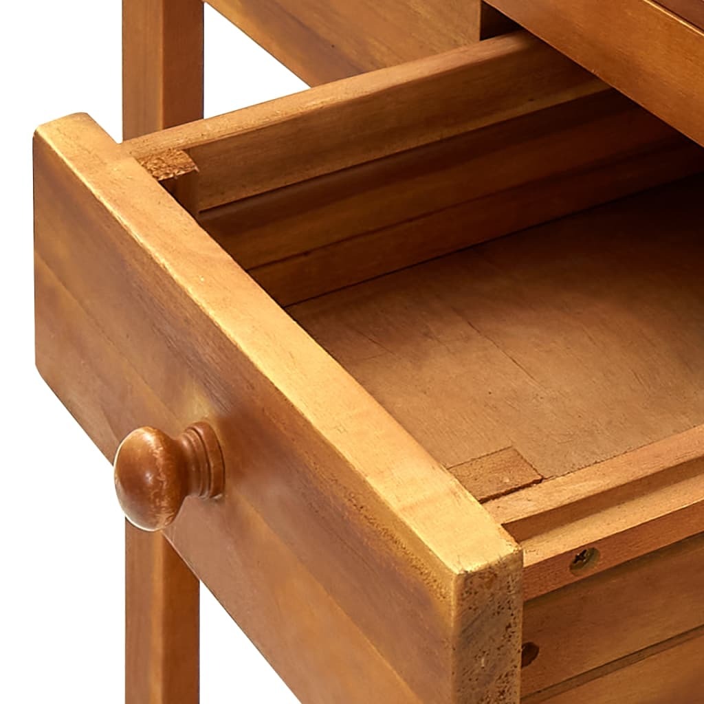 Garden Kitchen Trolley Solid Acacia Wood 36.2"x17.1"x55.7