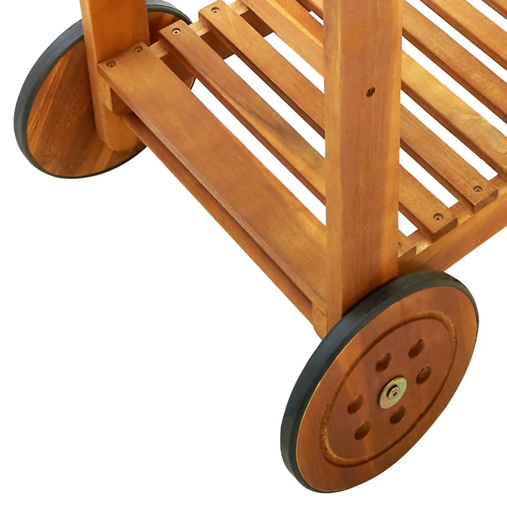 Garden Kitchen Trolley Solid Acacia Wood 36.2"x17.1"x55.7