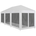 Party Tent with 8 Mesh Sidewalls 29.5'x 9.8'