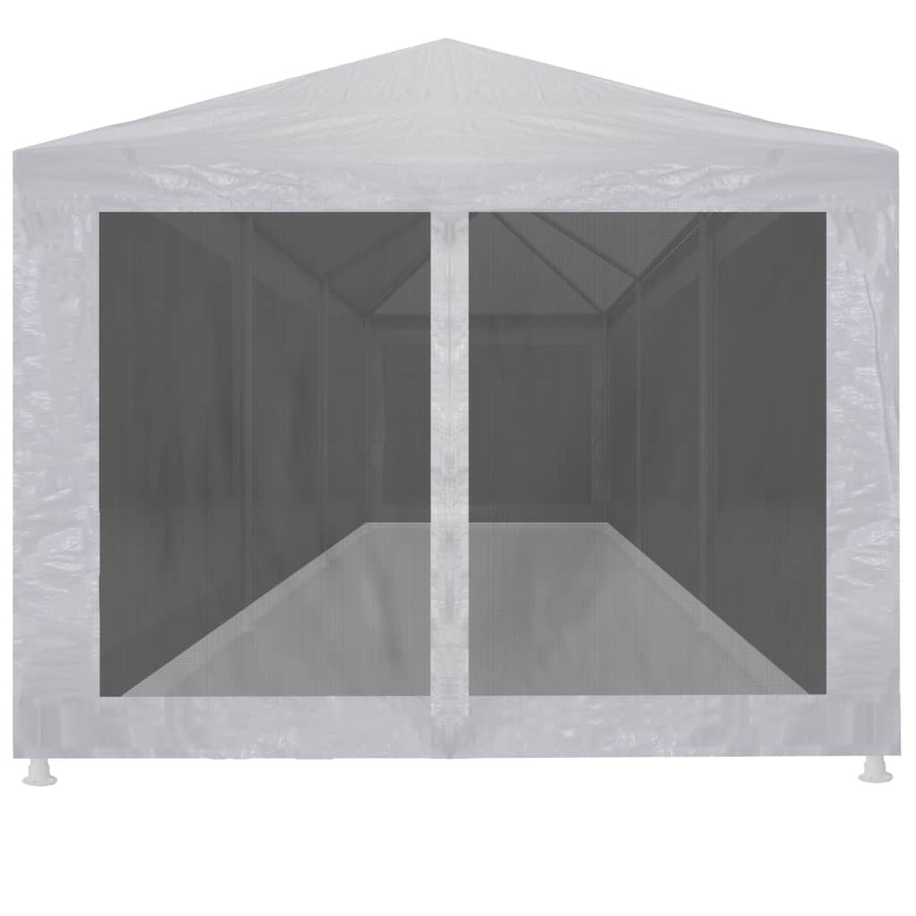 Party Tent with 8 Mesh Sidewalls 29.5'x 9.8'