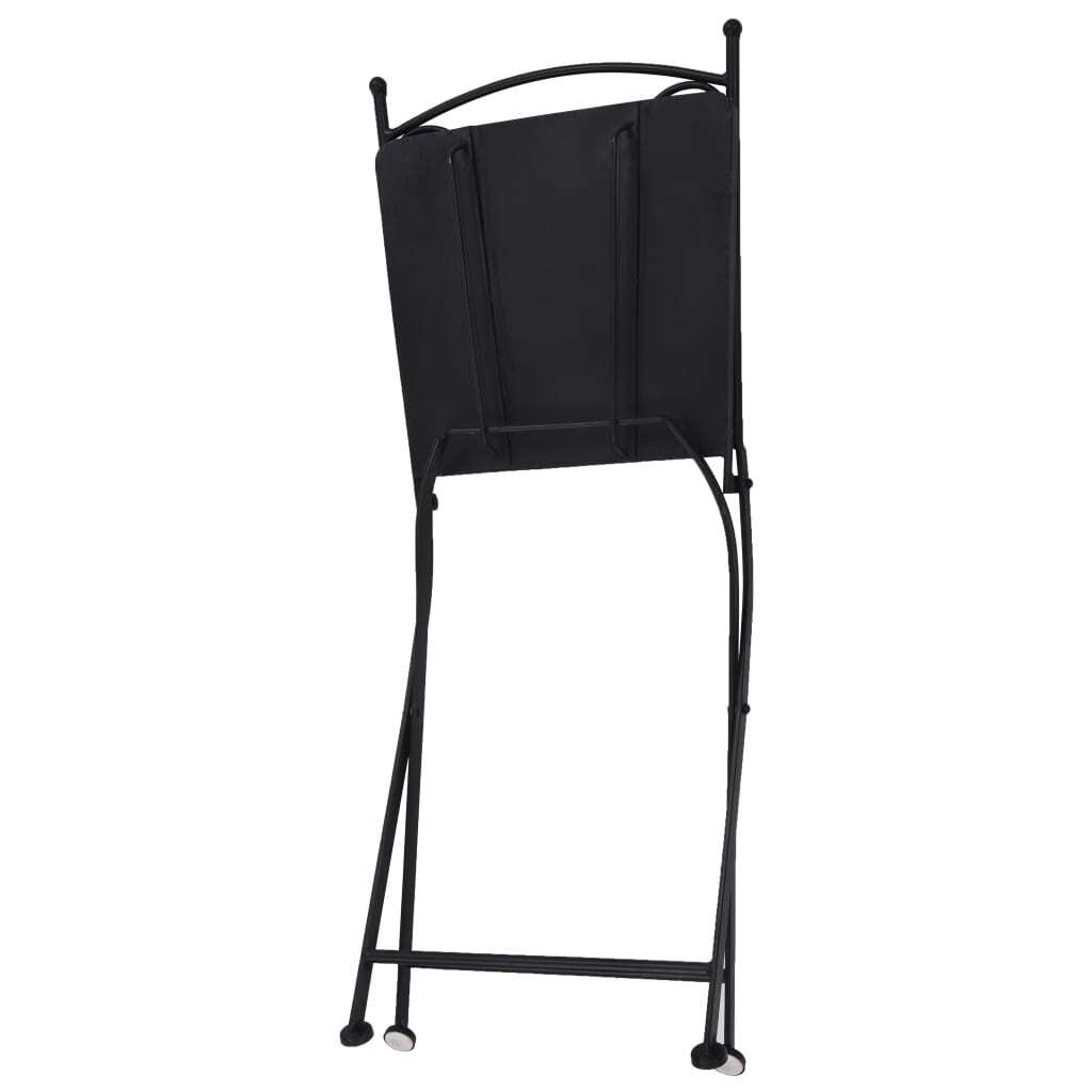 Mosaic Bistro Chairs 2 pcs Gray