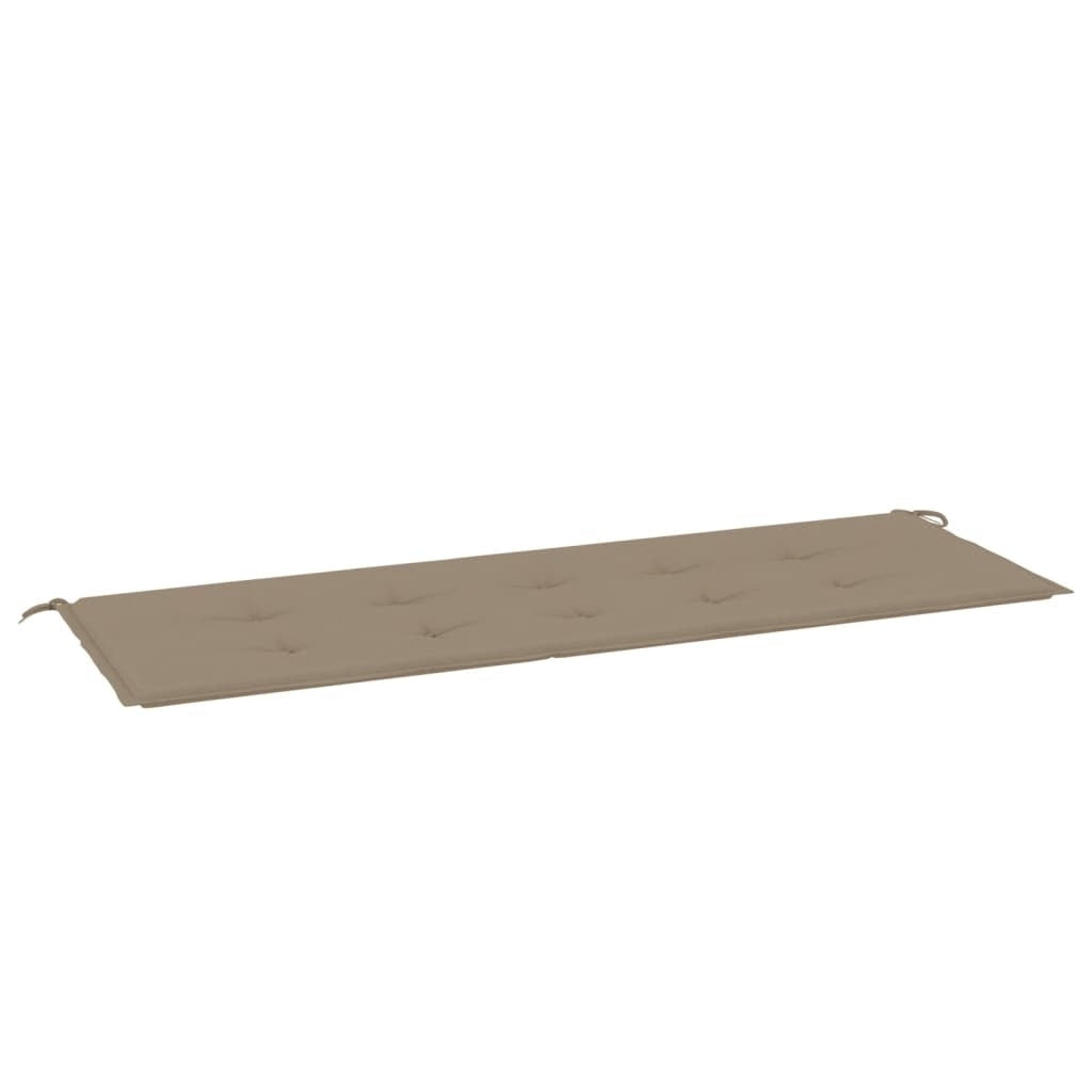 Garden Bench Cushion Taupe 59.1"x19.7"x1.6" Oxford Fabric
