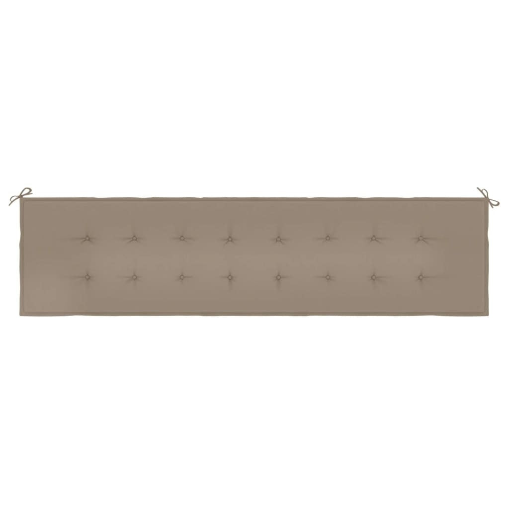 Garden Bench Cushion Taupe 59.1"x19.7"x1.6" Oxford Fabric