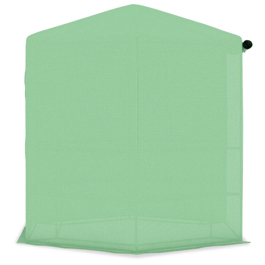 Greenhouse with Shelves Steel 89.4"x87.8