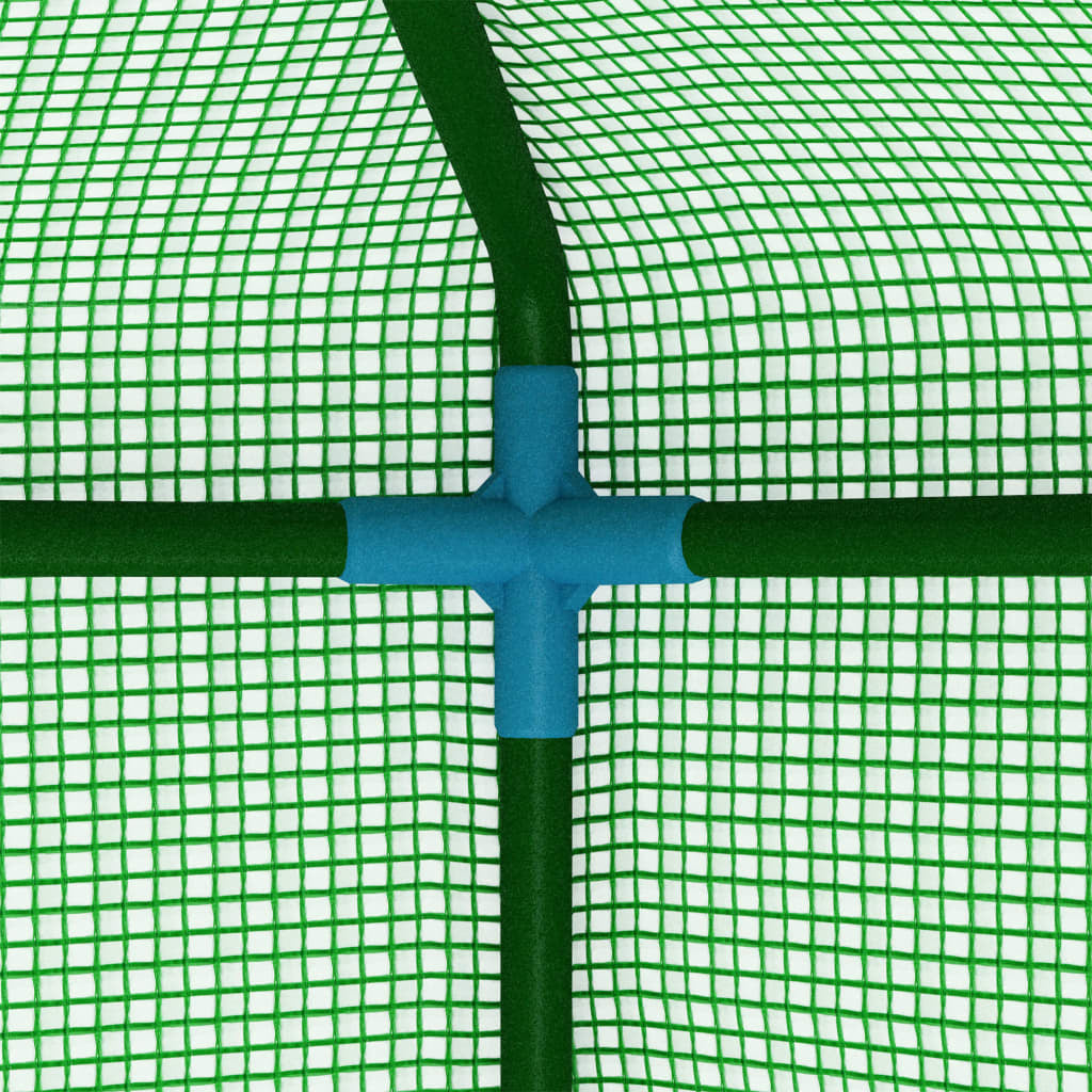 Greenhouse with Shelves Steel 89.4"x87.8