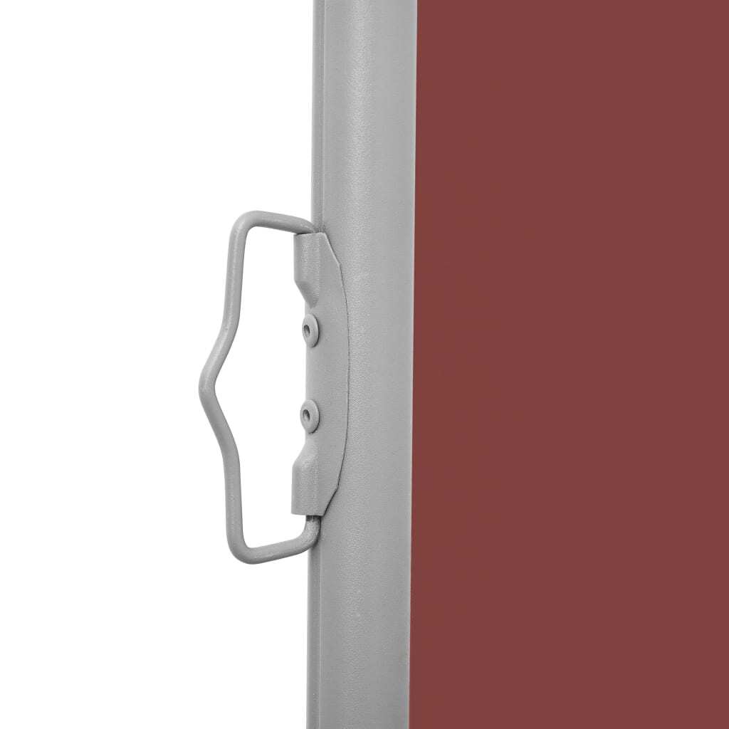 Retractable Side Awning Brown 47.2"x236.2