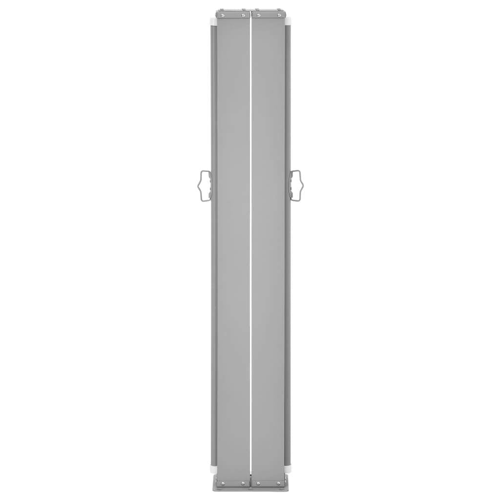 Retractable Side Awning Brown 47.2"x236.2