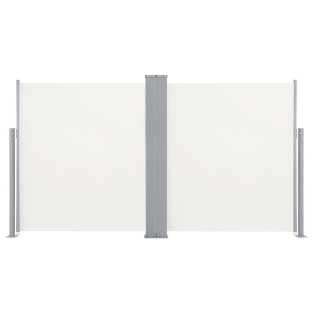 Retractable Side Awning Cream 55.1"x236.2