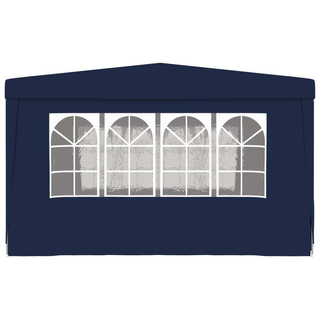 Professional Party Tent with Side Walls 13.1'x13.1'Blue 0.3 oz/ft