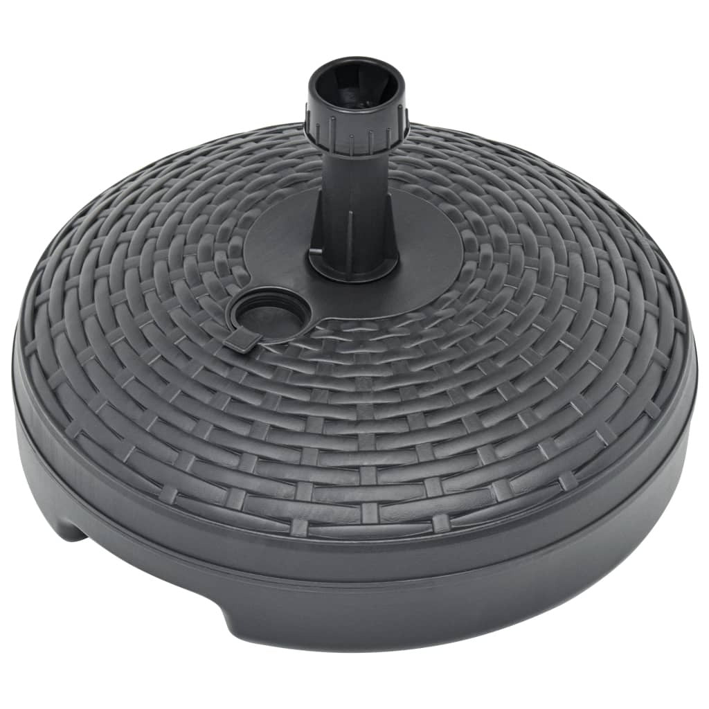 Umbrella Base Sand/Water Filled 5.3 gal Anthracite Plastic Rattan