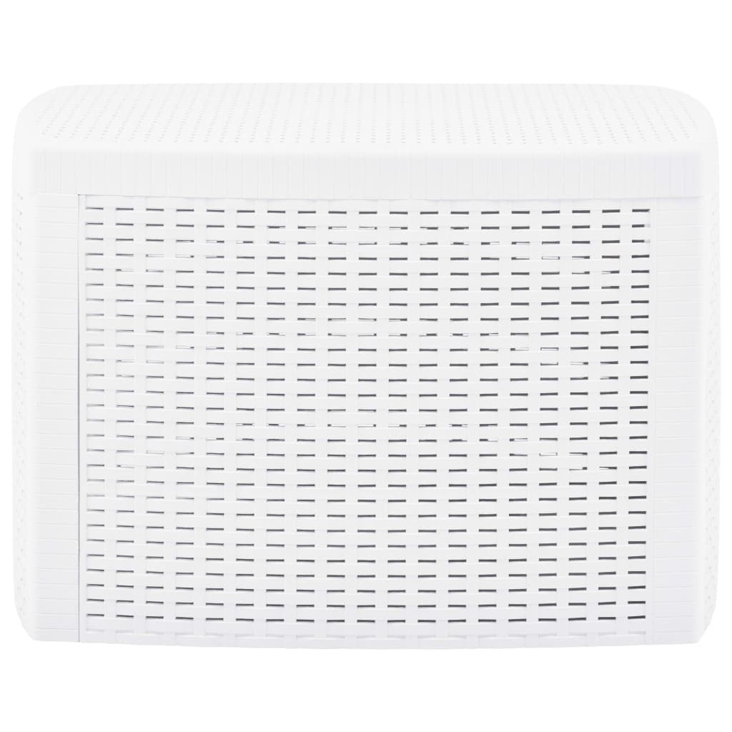Side Table White 21.3"x21.3"x14.4" Plastic