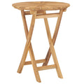 Folding Patio Table  23.6" Solid Teak Wood