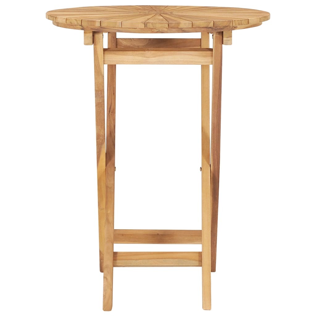 Folding Patio Table  23.6" Solid Teak Wood