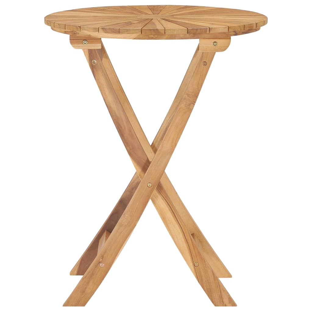 Folding Patio Table  23.6" Solid Teak Wood