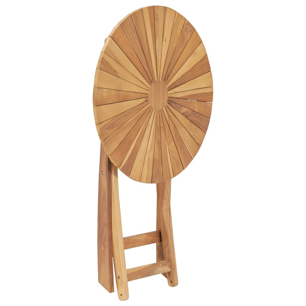 Folding Patio Table  23.6" Solid Teak Wood