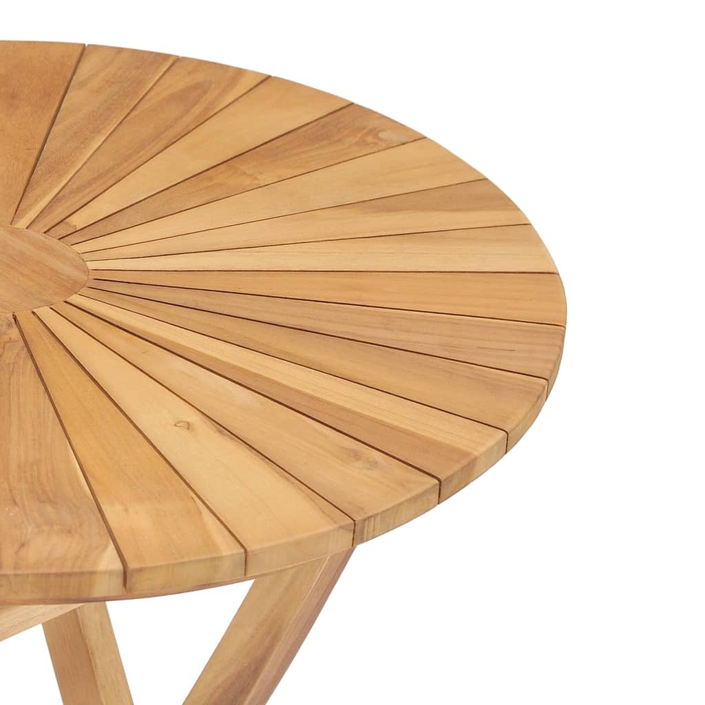 Folding Patio Table  23.6" Solid Teak Wood