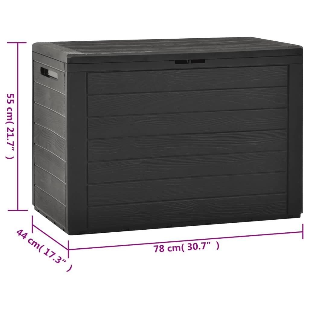 Patio Storage Box Anthracite 38.7"x17.3"x21.7