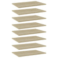 Bookshelf Boards 8 pcs Sonoma Oak 23.6"x15.7"x0.6" Engineered Wood