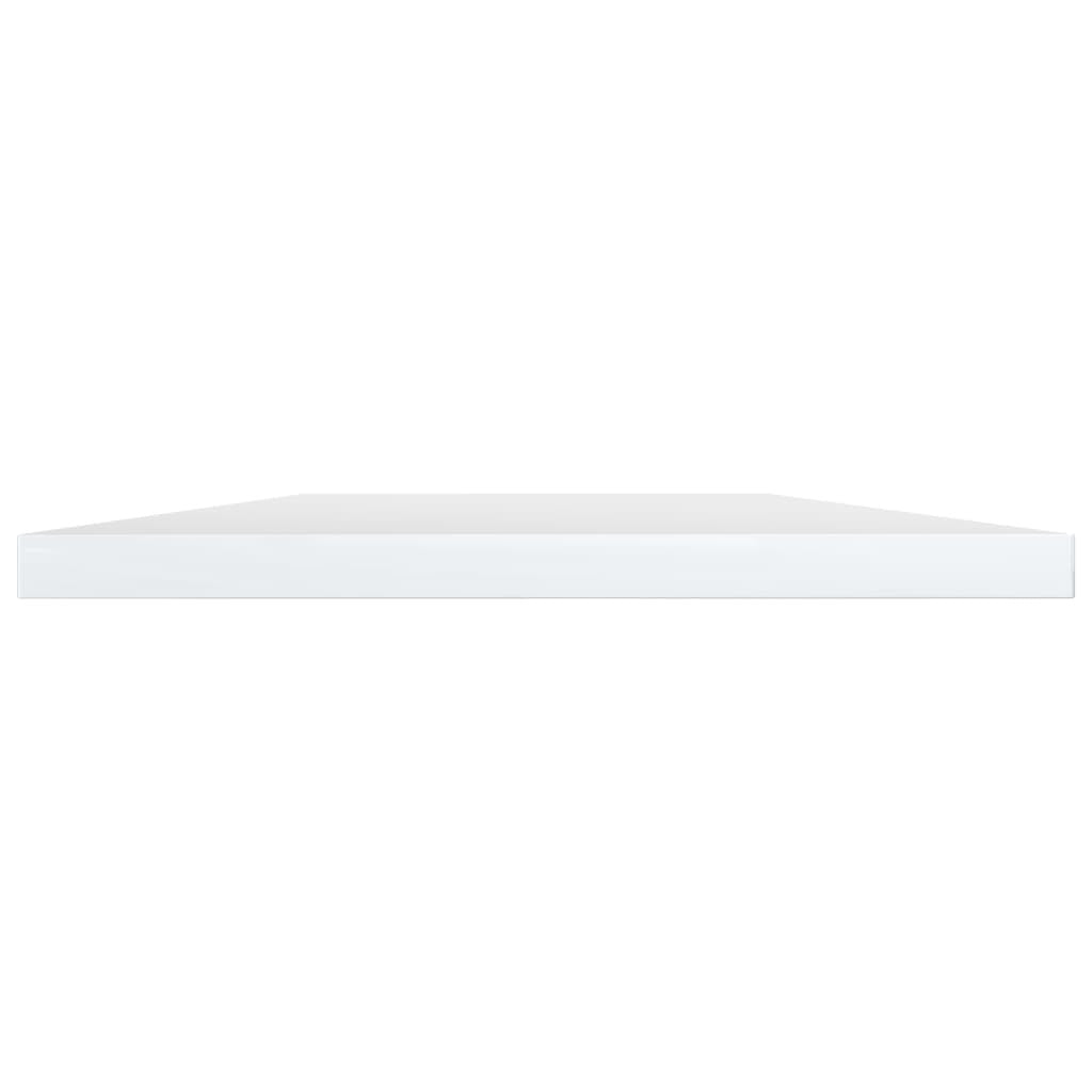 Bookshelf Boards 8 pcs High Gloss White 23.6"x15.7"x0.6" Engineered Wood