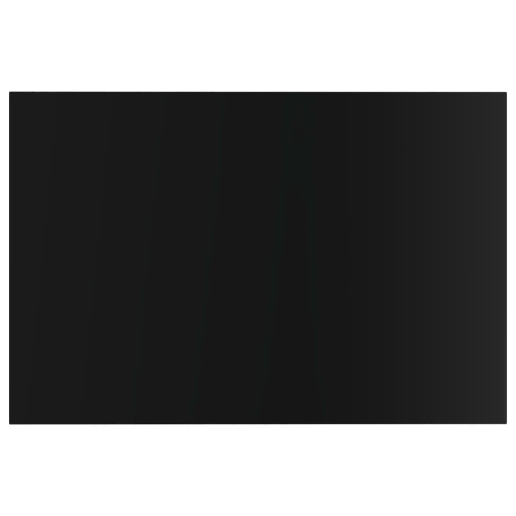 Bookshelf Boards 8 pcs High Gloss Black 23.6"x15.7"x0.6" Engineered Wood